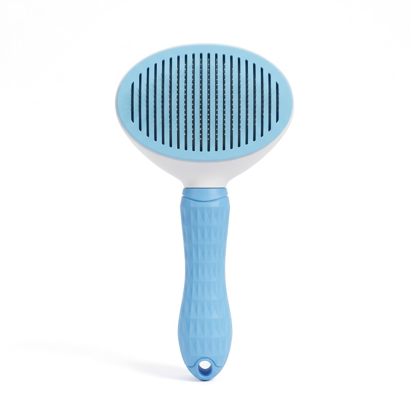 Pet Grooming Brush for Dogs & Cats – One-Button Hair
