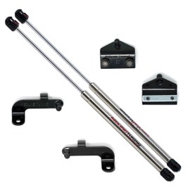 Redline Tuning 21-20003-03 Hood QuickLIFT Elite Bolt in System Compatible with Jeep Wrangler JL 2018+ & Compatible with Jeep Gladiator JT 2020+ (Stainless Steel Struts)