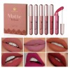 / Z Conjunto De 6 Batons Mate Lip Brilho À
