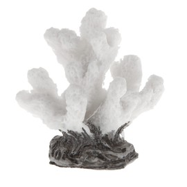 VOCOSTE Coral Reef Decor, Mini Faux Coral Decor for Aquarium Decorations, White, 1.77"x1.85"