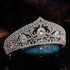 WIOJEIGO Women's Crown Crystal Wedding Tiara Queen Rhinestone Headbands for
