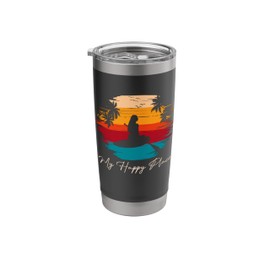 My Happy Place Stand Up Paddle Board Paddleboard SUP Girl Stainless Steel Insulated Tumbler