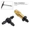 30Pcs Adjustable Copper Atomizing Nozzles with Tee Connectors Garden Cooling