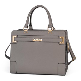 Stylish Pet Carrier Purse Leather Bag for Small Dogs Cats Puppy,Airline Approved Soft-Sided Carriers (Elephant Grey)