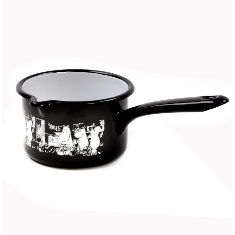 ピー・オー・エス Moomin Muurla Enamel Black Jam Milk Saucepan 約250×105×145mm