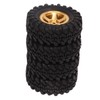 1 Inch RC Tires Brass Wheel Hub Rubber RC Car