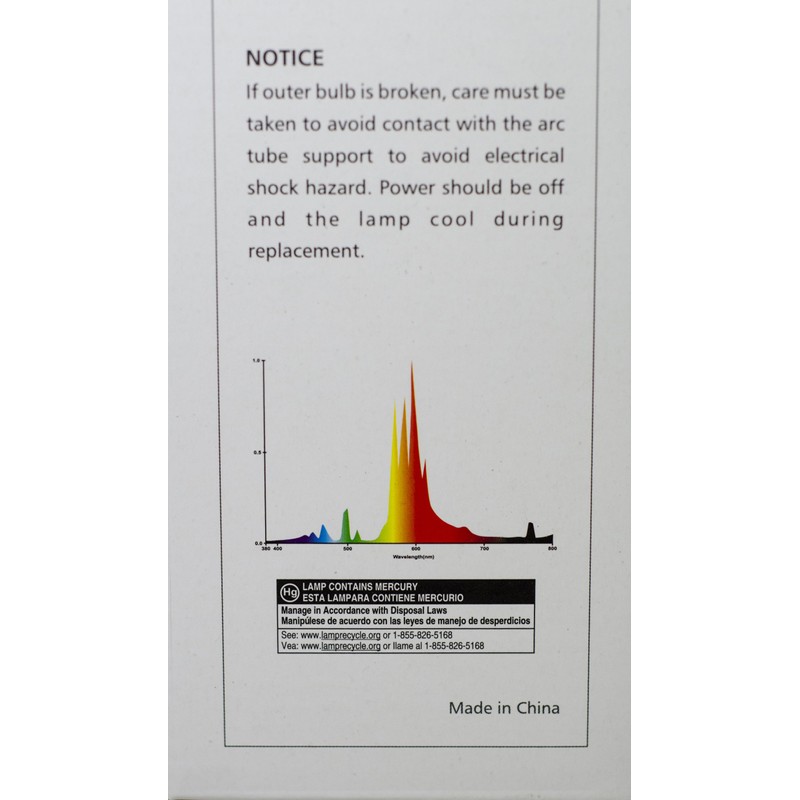 Plantmax 1000 Watt High Presure Sodium Bulb
