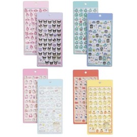 Water Stickers, 3D 3D Water Stickers, Set of 2, Sequins, Glitter, Cute, Exquisite Patterns, Cute, Kids, Girls, DIY, Notebook, Personality, Reward Sticker, Decorative, Stickable, Craft Supplies (C)