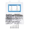 DTGN 165Pcs #12 Hex Washer Head Self Drilling Screws Kit