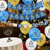 Happy Hanukkah Banner Kits Hanukkah Banners for Hanukkah Decorations Flags