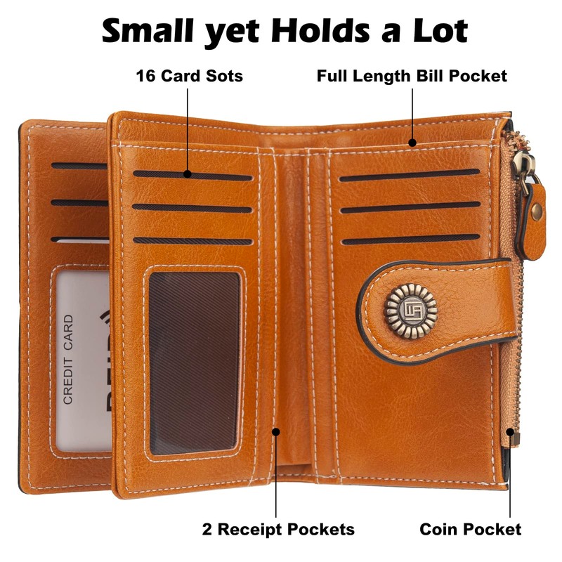 FACATH Women's Wallet, yellow, S, Casual