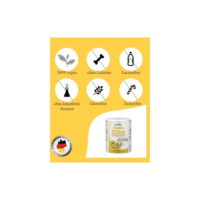 Amosvital AMOSVITAL Hei?e Zitrone mit Vitamin C + Zink (1)