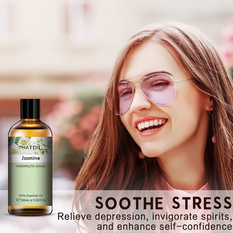 PHATOIL Aroma Oil, Jasmine, 3.4 fl oz (100 ml), Essential