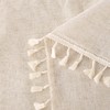 SUCHDECO Beige Tablecloth Linen Rectangular Tablecloth Washable Kitchen Tablecloth for