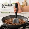 Meat Chopper Mincing Spatula, Silicone Ground Beef Masher with Drain