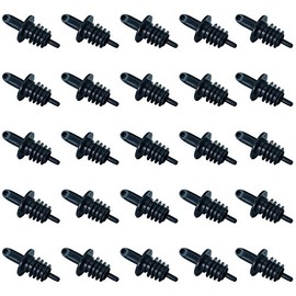 GVK Funnel for Bottles, Pack of 25 – Plastic with Ventilation Pipe – Black