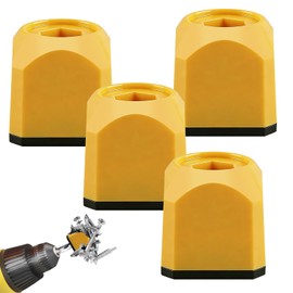 4Pcs Screwdriver Head Magnetic Ring, Screw Ring Set Removable Household Tool for Drills| Alloy Screw Holder for DIY Repair| Universal Bit Holder for Hex Screwdrivers & Power Bits
