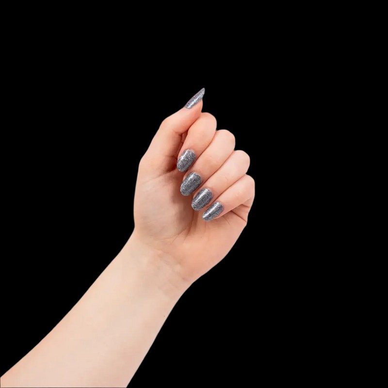 Herôme Nail Wraps Silver Glitter