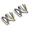 2Pcs Ribbon Leis Double Braided Necklace Graduation Congrats Accessory for