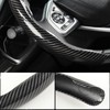 GIANT PANDA Carbon Fibre Pattern 3 Piece Steering Wheel Cover