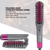 Foldable Negative Ion Hair Straightening Comb Adjustable Hair Straightener