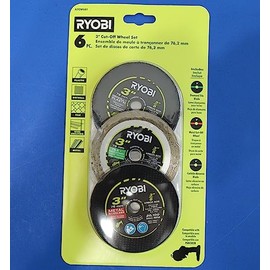 Ryobi 3 in. Carbide Cut Off Wheel Set (6-Piece)