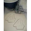 AJT NUMBER 4 WITH WORD ON SIDE DETAILED COOKIE CUTTER