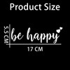 JNNJ Car Sticker, Tuning Car Window Sticker, Be Happy Car