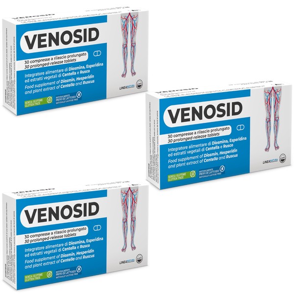 Diosmin Esperidine 400 mg Venosid Microcirculation Supplement 90 Tablets Plexus Swollen Legs Circulation Varicose Veins Broken Capillaries Agips (3 Boxes)