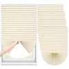 Sneulletoys 4pk No Drill Patterned Blinds for Windows (Yellow, 60W×150H