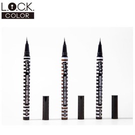 LOCK COLOR Lock It Waterproof Flat Brush Eyeliner 0.8g, Color:01 Deep Black