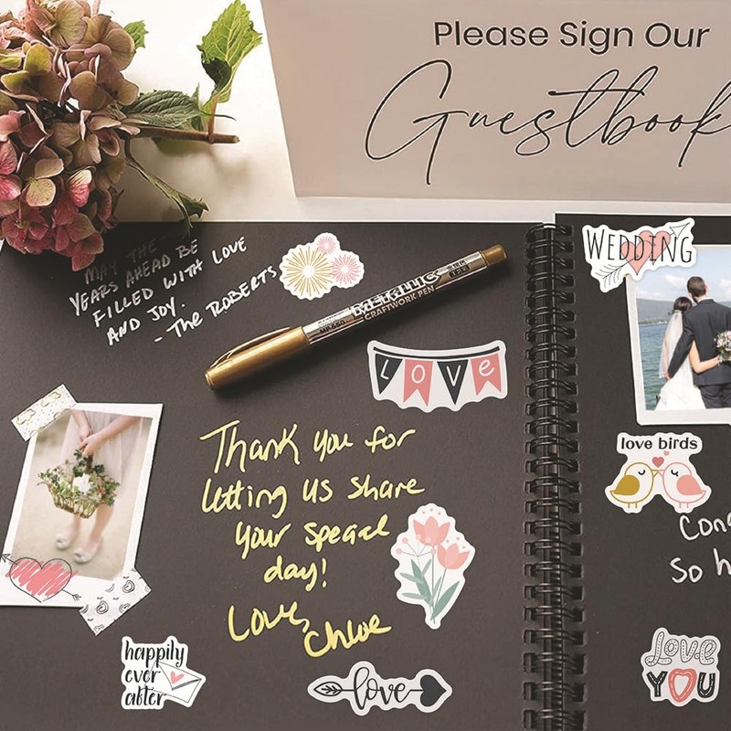 Levigo Wedding Scrapbook Stickers 5 Sheets Wedding Scrapbooking Supplies (PZ002)