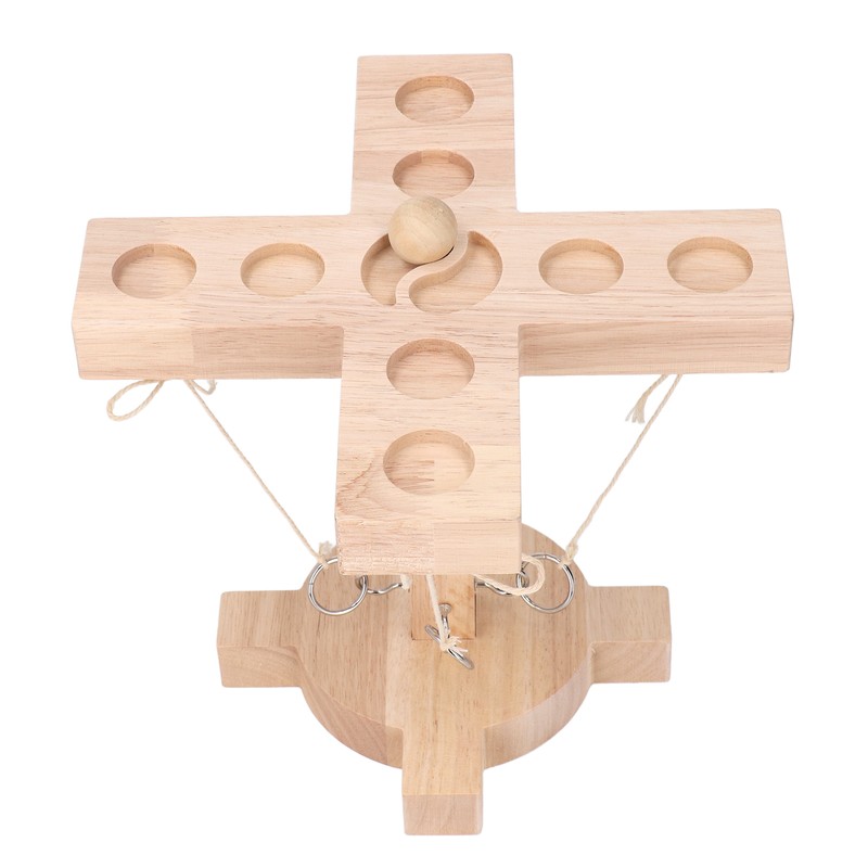 Ring Hook Game Wooden Portable Interactive Hook Ring Throwing Game