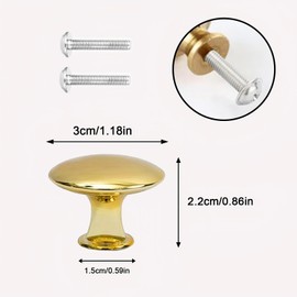 Ldzzuo 20pcs Kitchen Cabinet Knobs Drawer Dresser Knobs Door Pulls with Screws for Kitchen Dresser Cabinet Drawers Wardrobe (Gold)