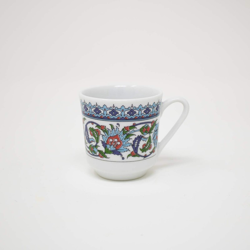 Turkish Coffee Cup and Saucer (6 Sets) 12 Pieces