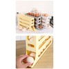 30 Eggs Egg Holder for Fridge,4 Tiers Egg Container,Auto-Rolling Organizer