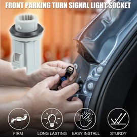 TUCKBOLD Honda Civic Side Marker Light Socket 2 Pin Stable | Set of 2 Side Marker Lamp Adapters