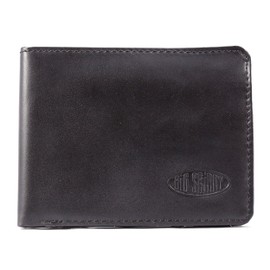 Big Skinny RFID Blocking Passcase Leather Slim Wallet, Holds Up to 30 Cards, Black