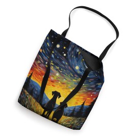 Vincent Van Gogh Starry Night Dogs Funny Dog Couples Dog Tee Tote Bag