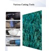 TOEPODO Pearlescent Marble Acrylic Sheets 1/8" Glitter Cast Opaque Plexiglass