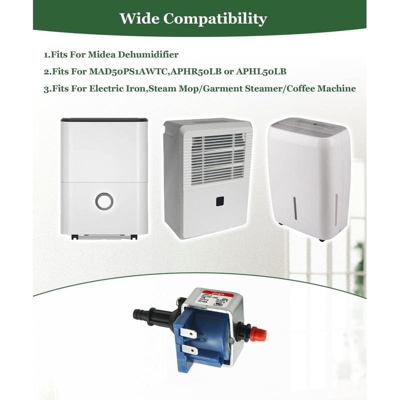 GIBACAD JYPC-2 Dehumidifier Electromagnetic Solenoid Water Pump Fits for Midea