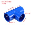 sourcing map 25mm Slip Tee PVC Pipe Fitting T-Shaped Coupling