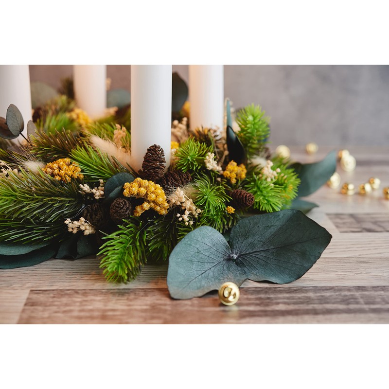 VBS Pina Fir Wreath, Plastic Fir Wreath, Diameter 30 cm,