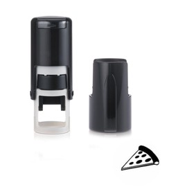 Pizza Stamp – Loyalty Card Stamper - Self Inking Black Ink – Approx. 11mm