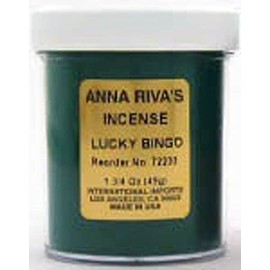 Anna Riva Incense Powder 1.75oz Jar-Lucky Bingo X1 Packs
