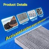 E-Longwell Cabin Air Filter Replacement for CF12450, FDC12450, Fits GLADIATOR