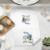 Blue Hydrangea Floral Inspirational Kitchen Towels 16x24 Inch