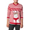 Blizzard Bay Men's Ski Slopes Llama Sweater, red, Small