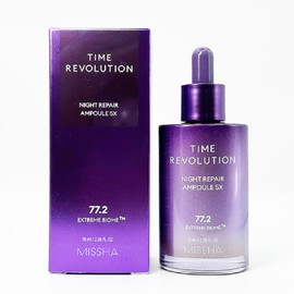 Missha Time Revolution Night Repair Ampoule 5X Essence Essence Cosmetics / 미샤 타임 레볼루션 나이트 리페어 앰플 5X 에센스 엣센스 화장품