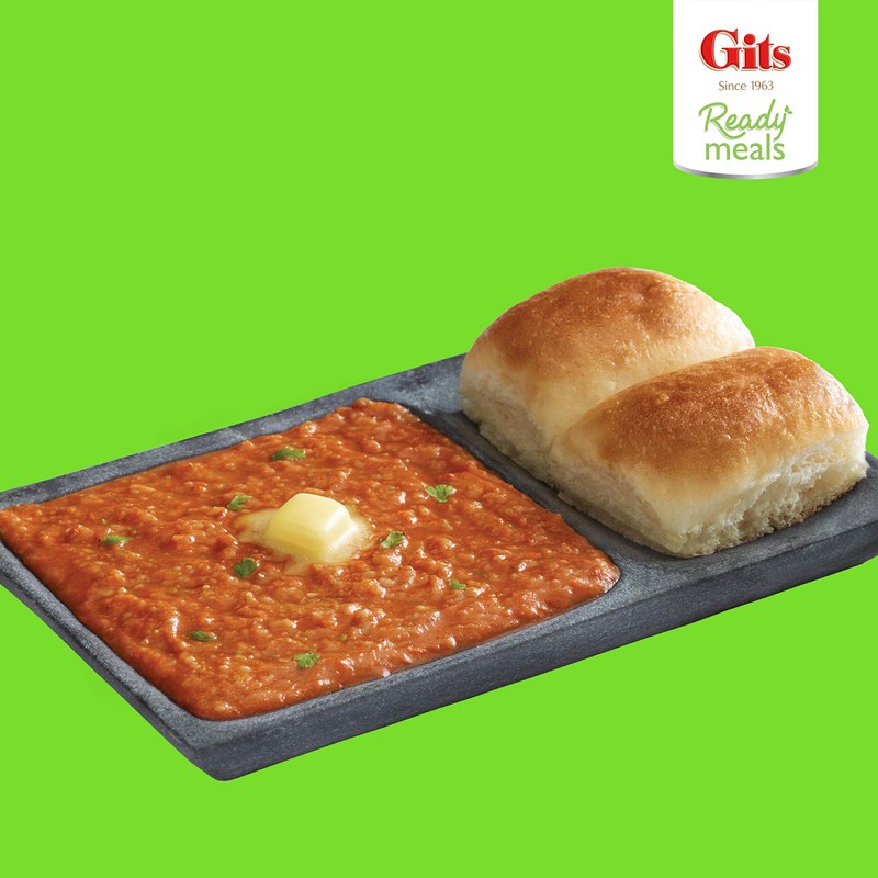Gits Ready to Eat Pav Bhaji, 900g (Pack of 3
